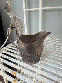 Silverware short milk pot fluted