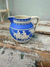 Spode B & W short Jug