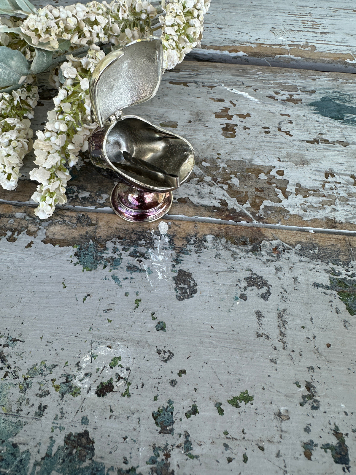 Miniature Silverware Sugar pig with tiny tongs