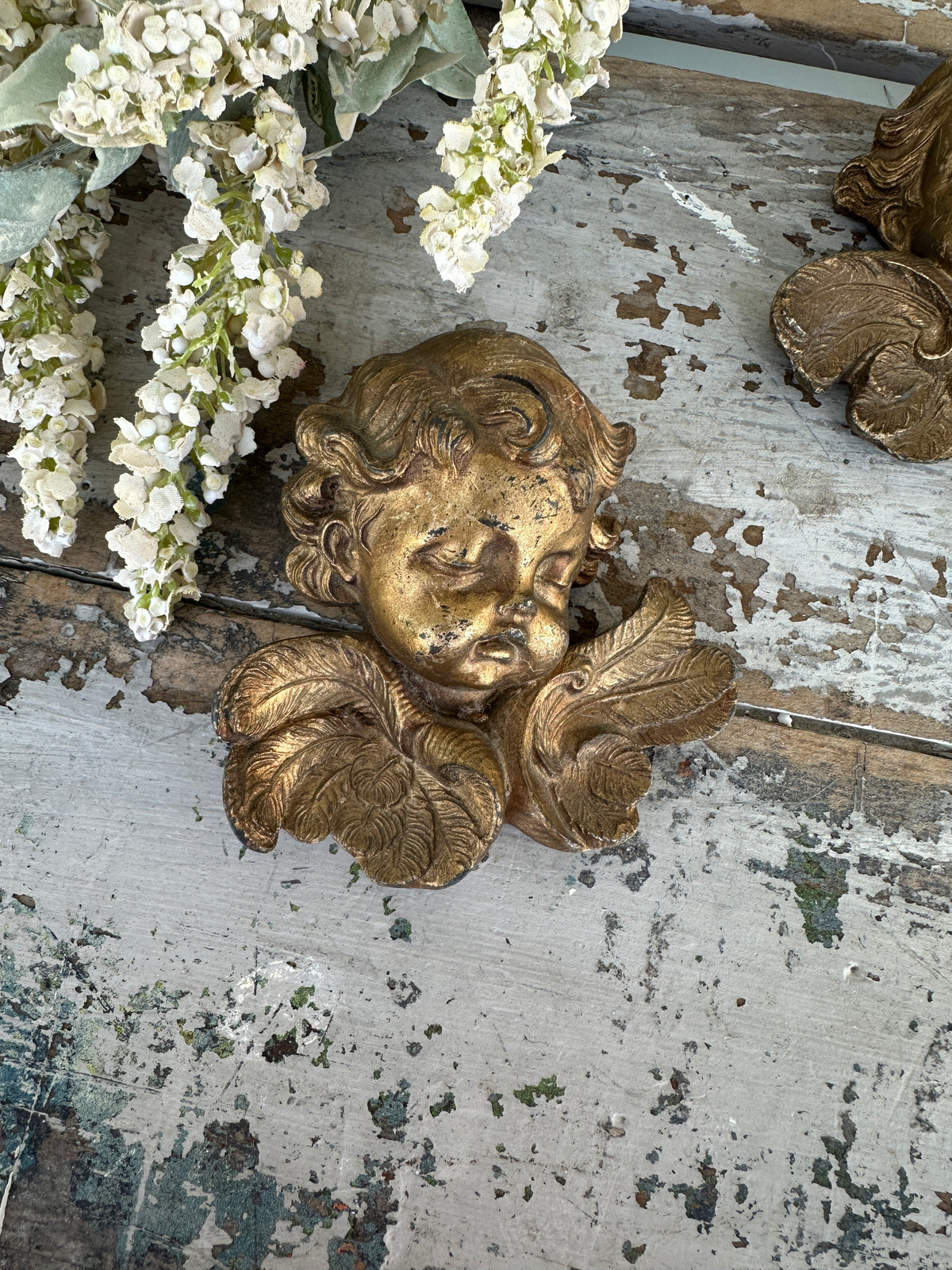 Vintage Resin Angel heads sold individually