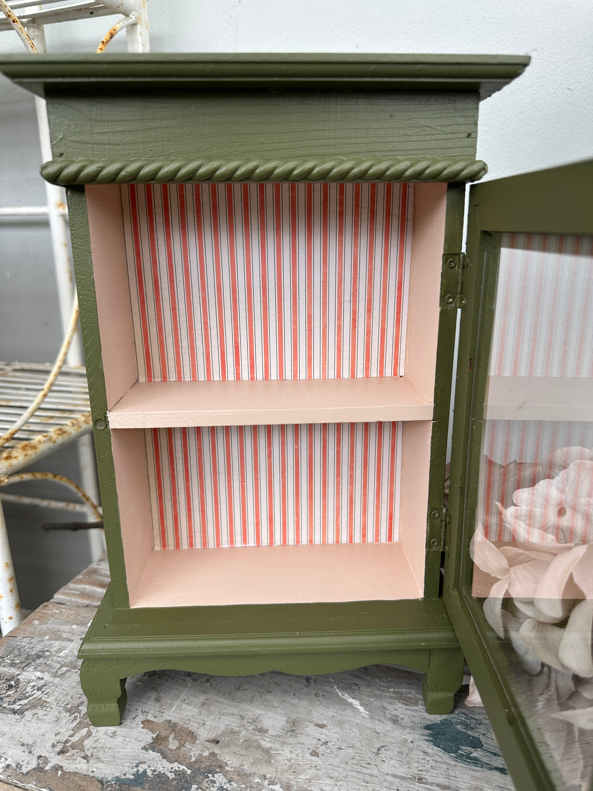 Mini Olive Display cabinet