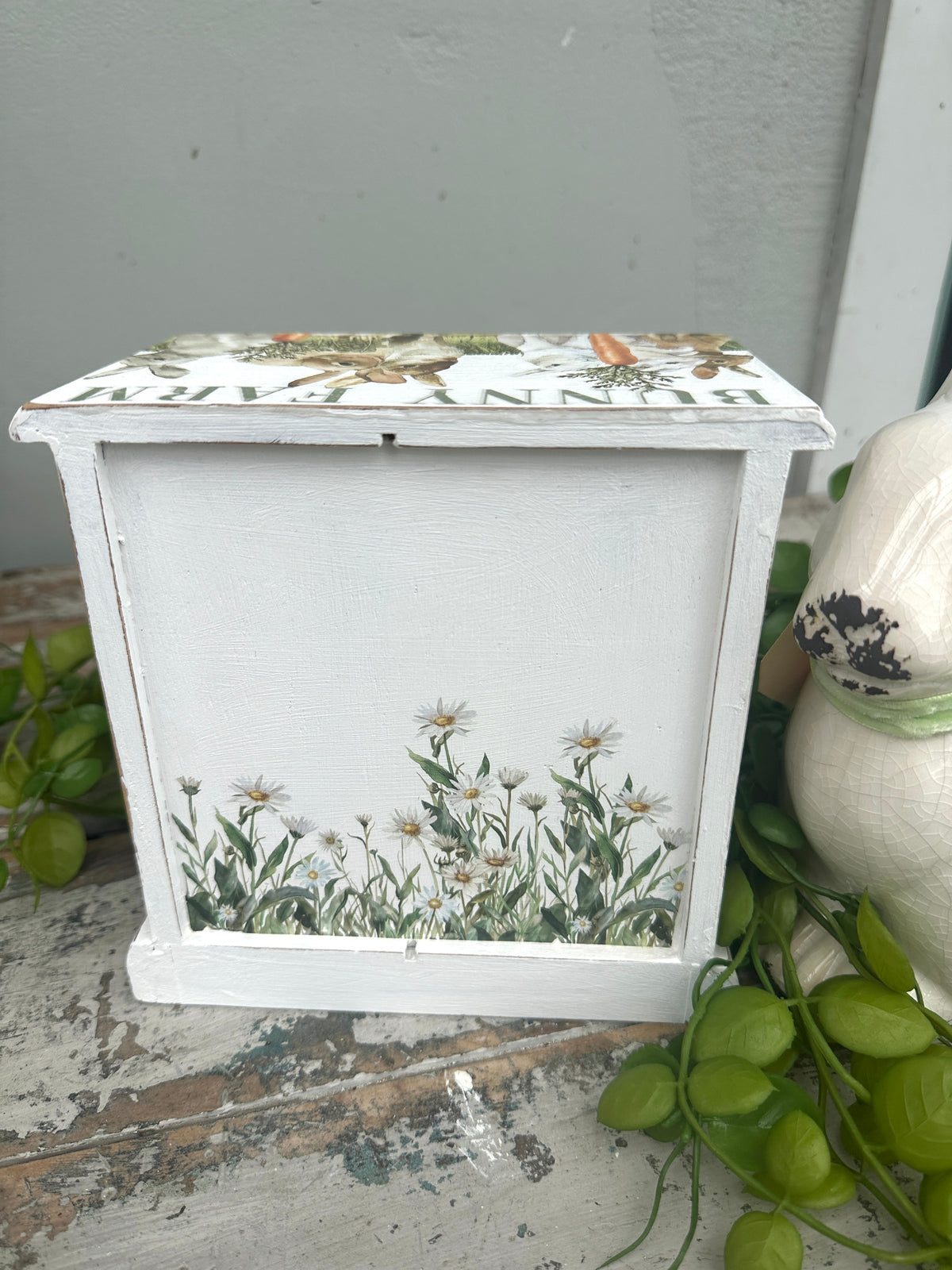 White Bunny jewelry Cabinet