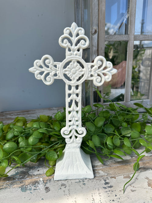 White Cross cast iron standing