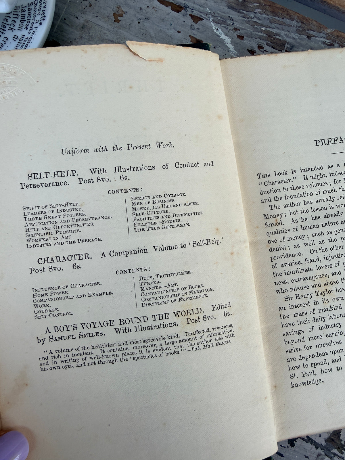 1876 Antique Book Thrift By Samuel Smiles
