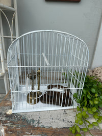 Vintage White Birdcage decor only