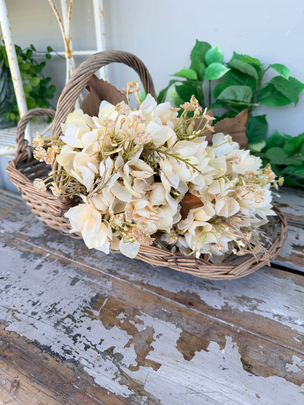 Flower Picking Baskets Willow Greywash