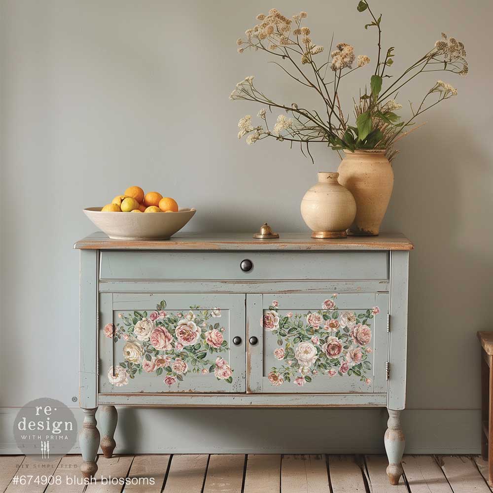 Redesign with Prima transfer middy Blush Blossoms