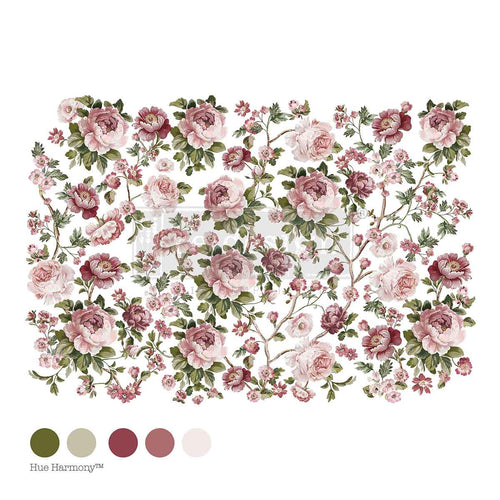 Redesign transfer Large Blushing Blooms Symphony Kacha