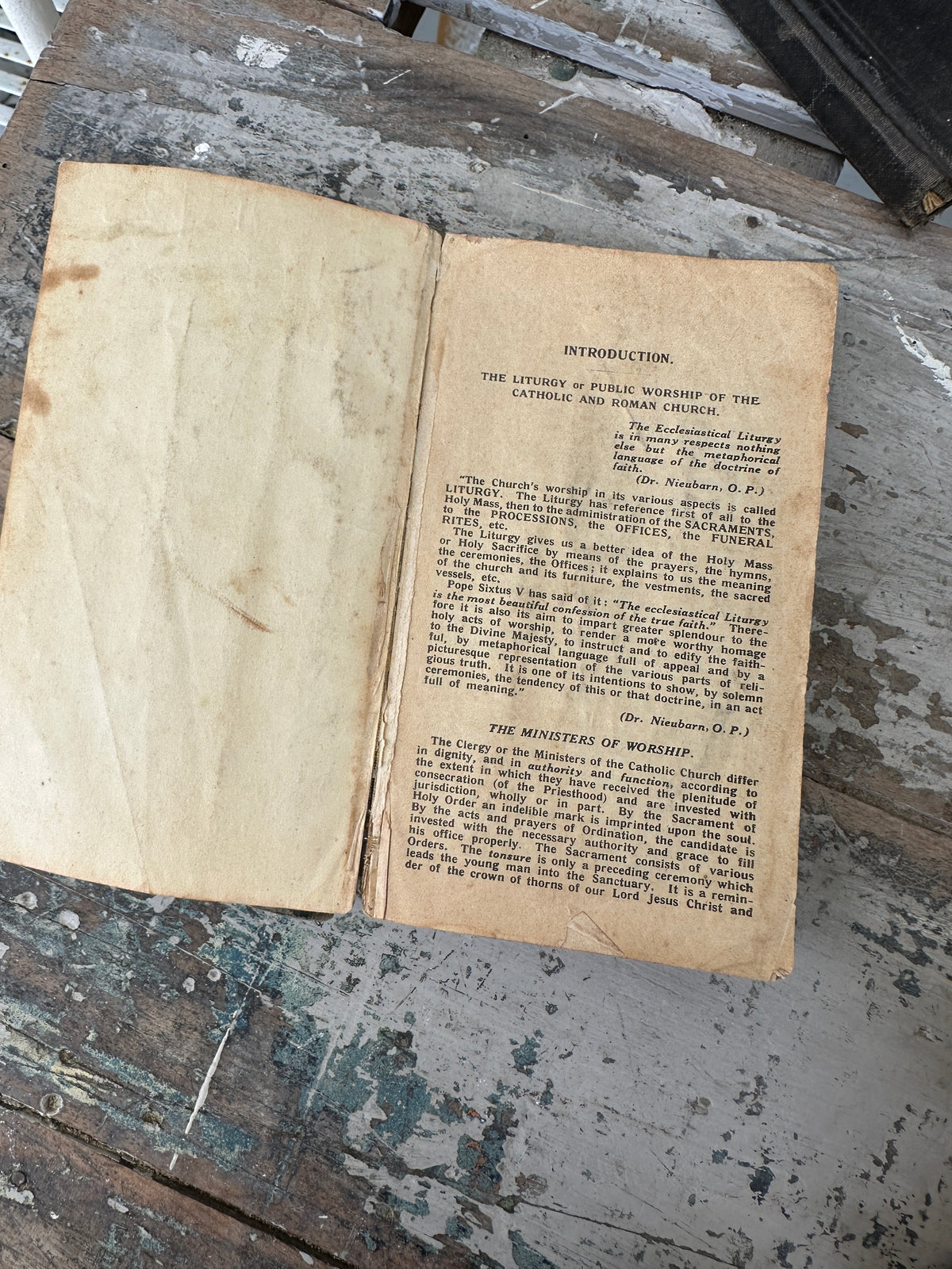 Catholic and Roman Church Mass Vintage Book black