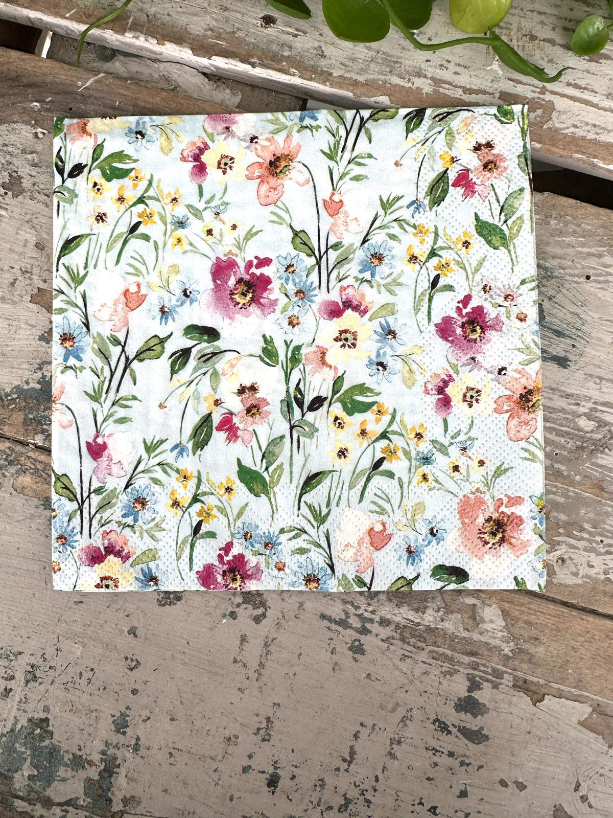 Beauty of Spring light Blue Napkin for Decoupage