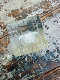 3D Mary and Baby Crystal Paperweight Laser-Etched Glass Keepsake