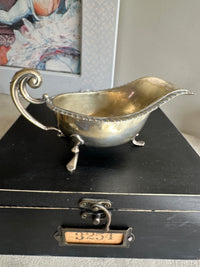 Vintage Silver look Gravy Boat