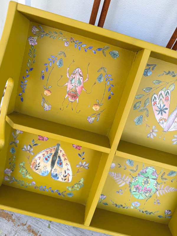 Willow decorative Painted tray with transfers