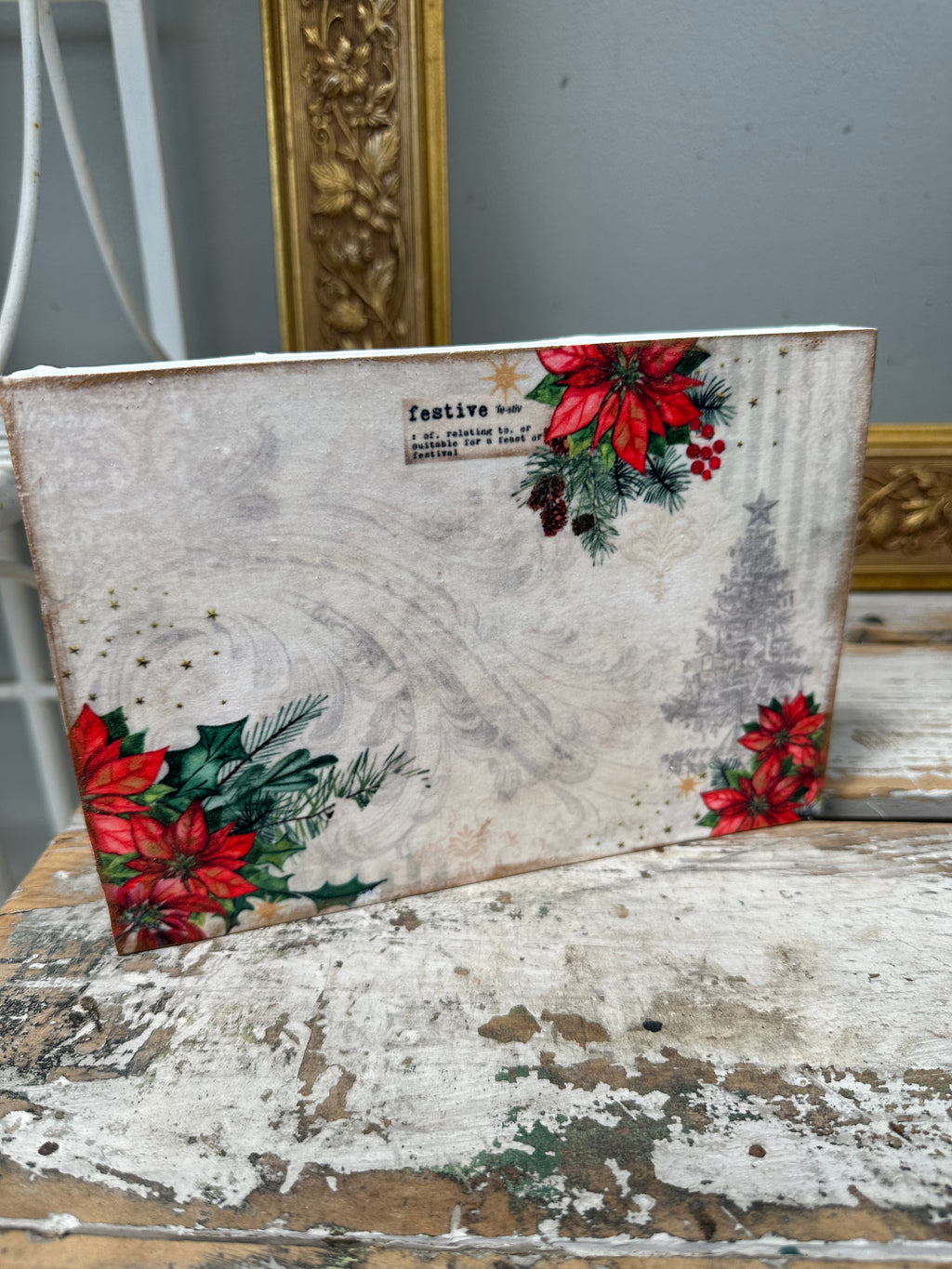 Christmas Block painted at PMV studio Festive