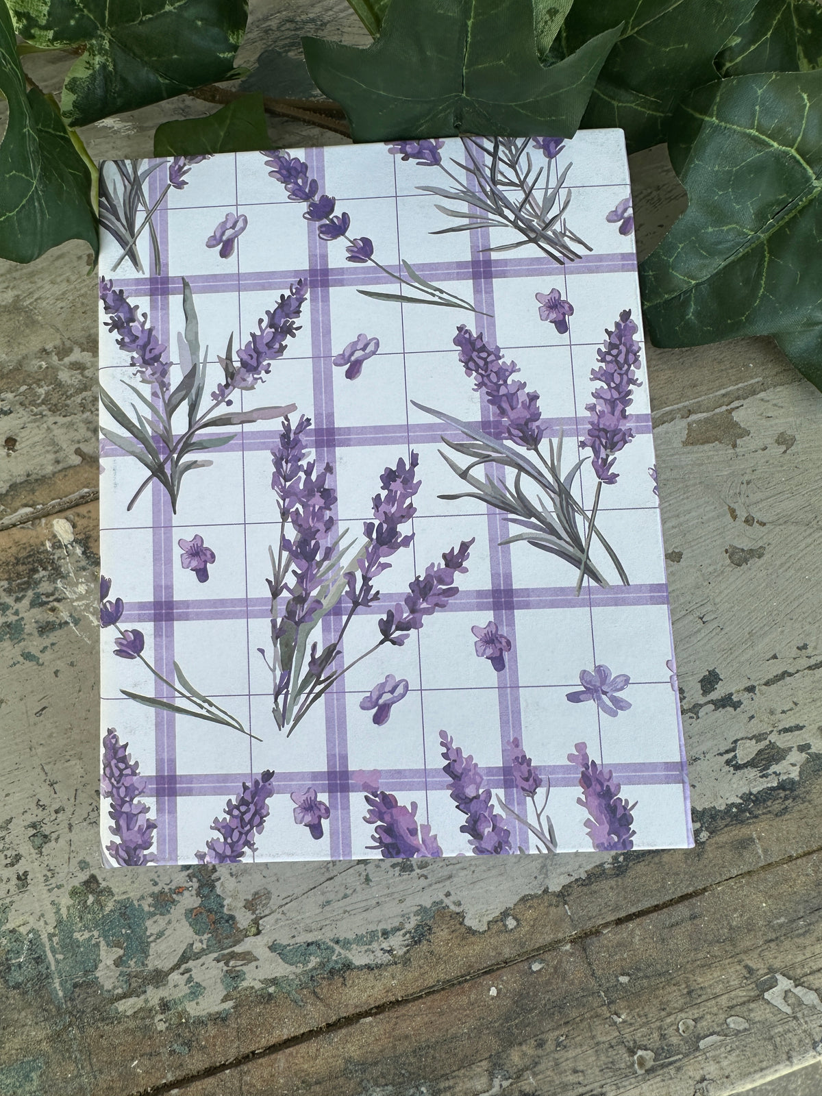 Jotter Pad Lavender Plaid