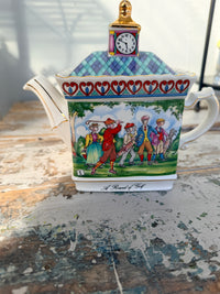 A Round of Golf ceramic tea pot & lid