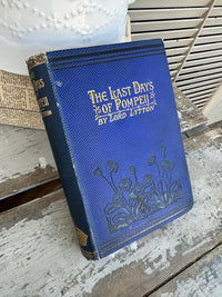 Book Blue & Gold Last Days of Pompeii