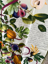 Tea towel Fig & Pear w Script Michel design works
