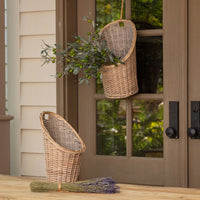 Hanging Wall Baskets Willow Greywash