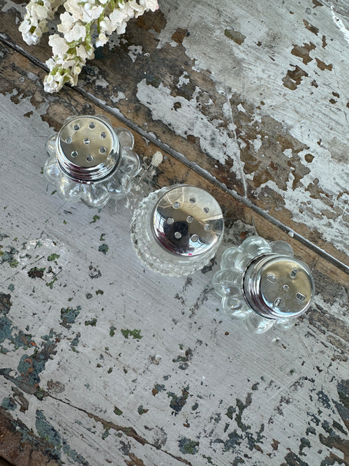 Mini salt shakers set of 3