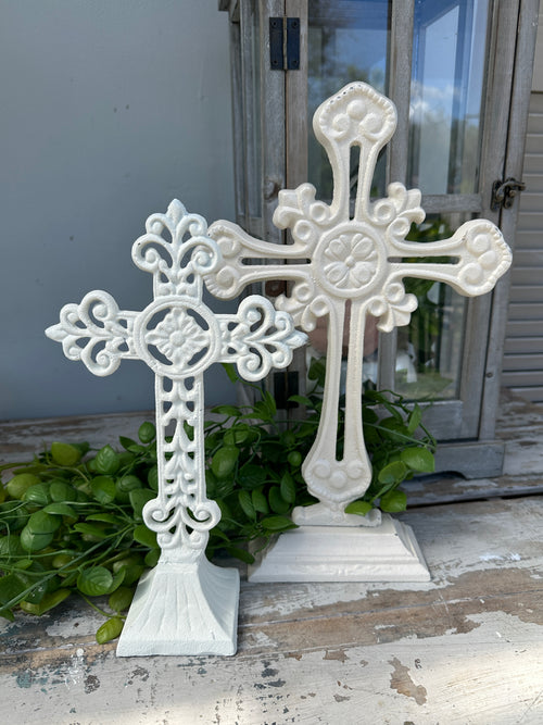 White Cross cast iron standing