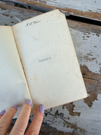 1876 Antique Book Thrift By Samuel Smiles