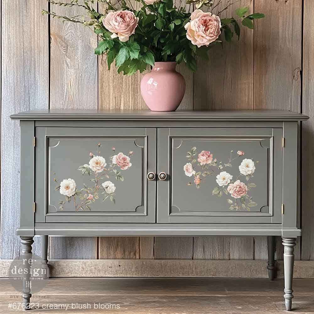Redesign with Prima transfer middy Creamy Blush Blooms