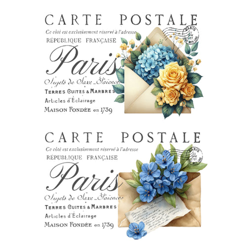 Carte Postale Mixed 2 White Cloud Transfer