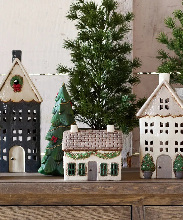 Christmas Tea Light Cottage with Swag
Stock Code: YA0085