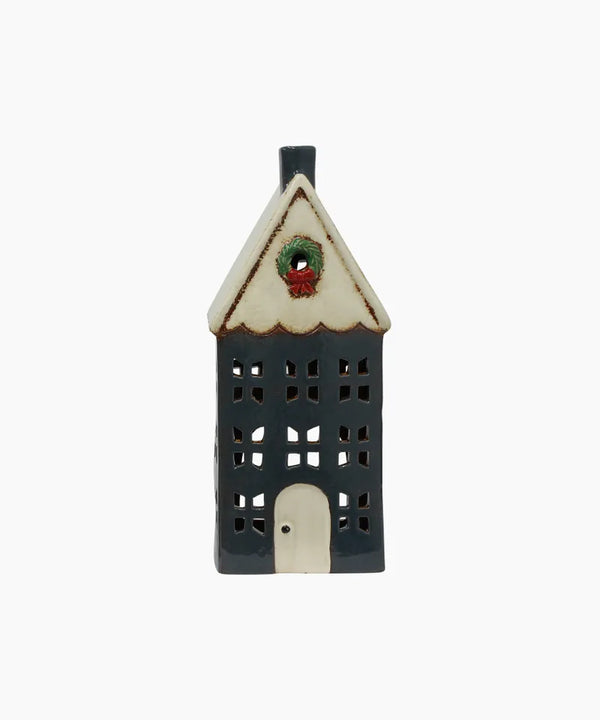 Christmas Tea Light House Blue with Wreath Large
Stock Code: YA0082