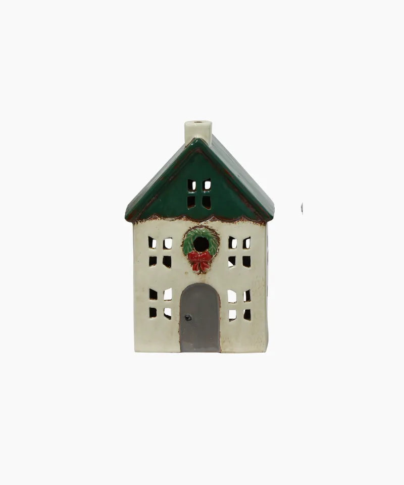 Christmas Tea Light House Green with Wreath Small
Stock Code: YA0086