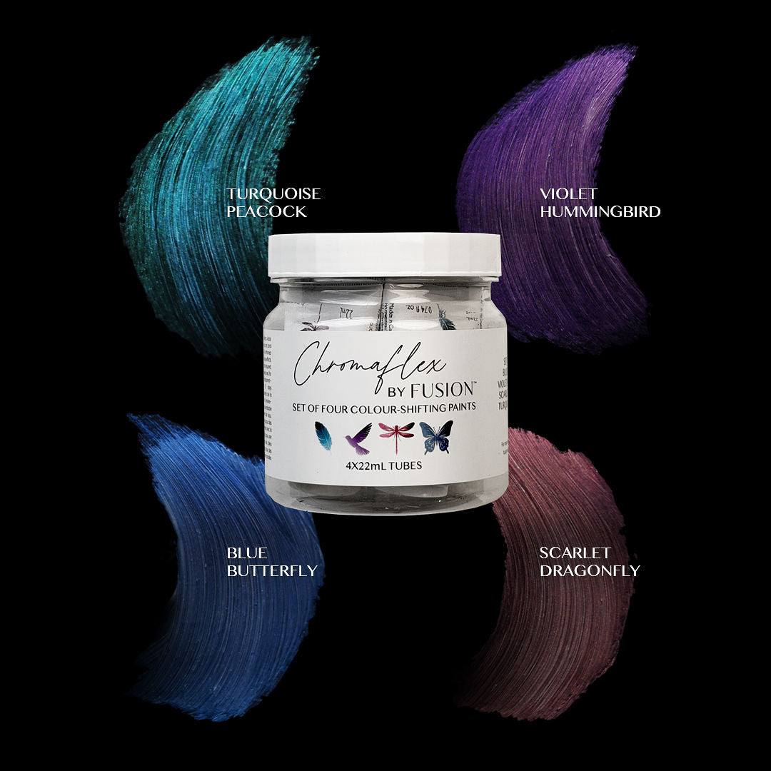 ChromaFlex COLOUR SHIFTING METAllic paints by fusion mineral paint