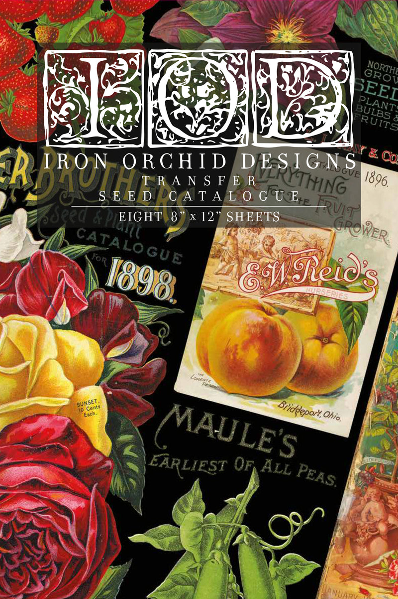 Seed Catalogue I IOD Transfer I sheets | Paint Me Vintage