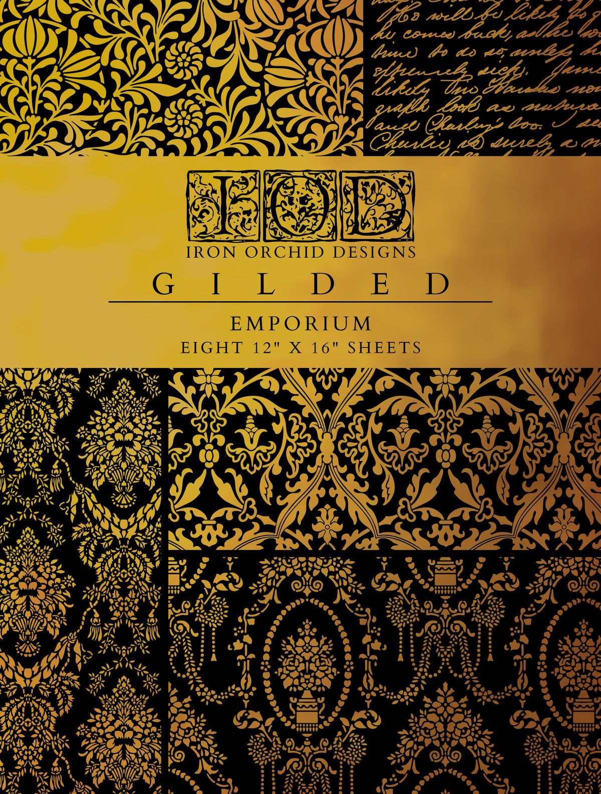 Emporium IOD Gilded Transfer large 8 sheets