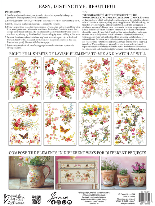 Saint Germaine IOD Transfer 8 sheets
