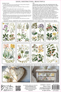 Sarah Featon's Botanicals IOD Transfer small 8 sheets