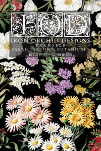 Sarah Featon's Botanicals IOD Transfer small 8 sheets