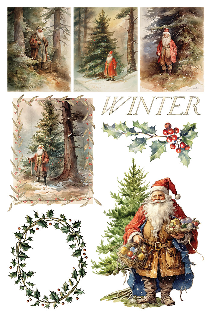 Santa's Hollow IOD Transfer 8 sheets