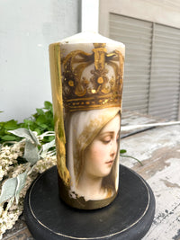 Our Lady of Grace Candle Tall