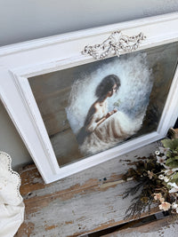 Elouise Mirrored decoupage artwork in Frame