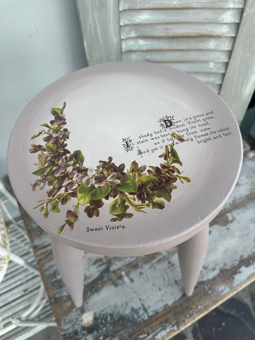 Stool table Lilac & Floral