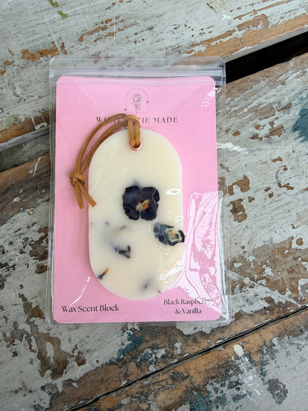 Wax Scent Block hanging Black Raspberry & Vanilla