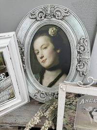 Renaissance Woman in Oval frame 