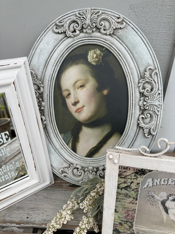 Renaissance Woman in Oval frame 
