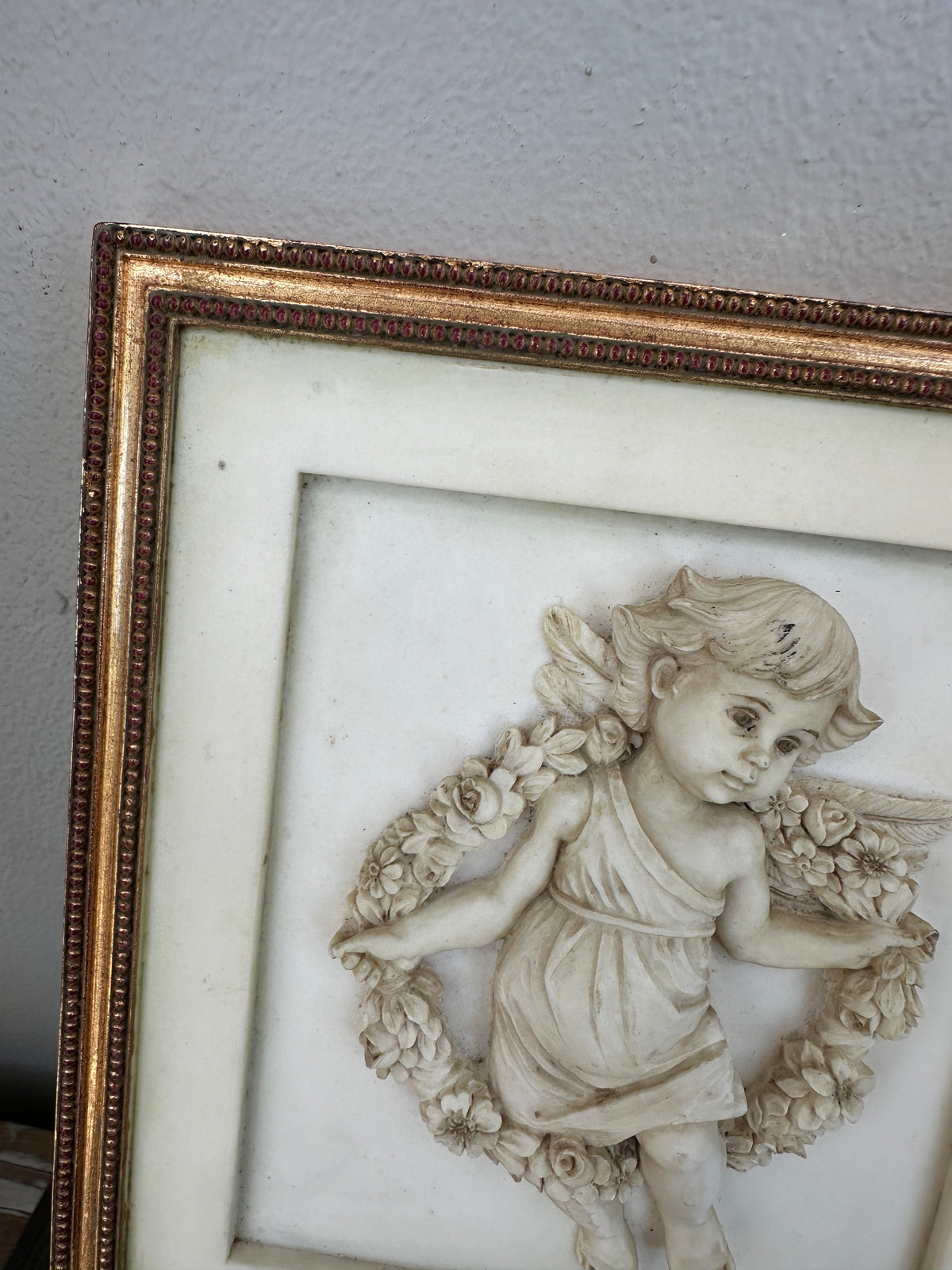Hand painted Ceramic wall plaque Angelic