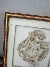 Hand painted Ceramic wall plaque Angelic
