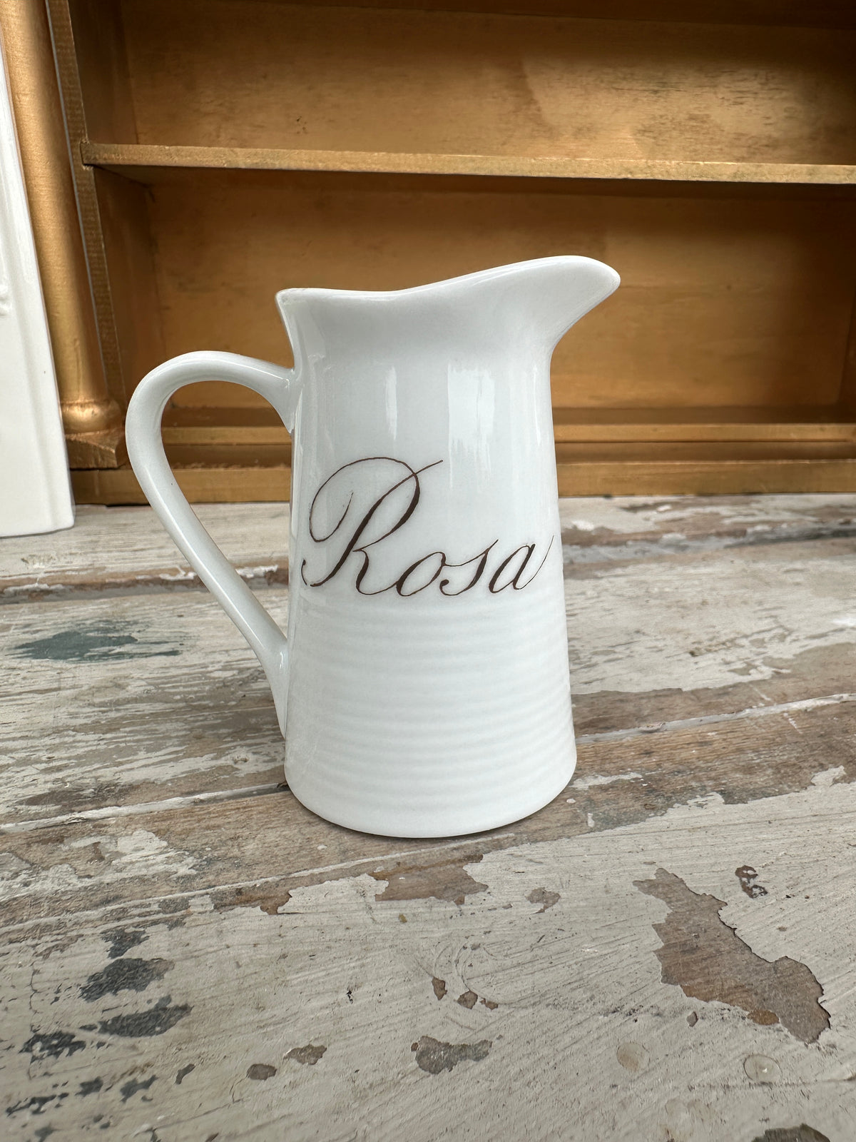 Rosa White China Jug 9cm