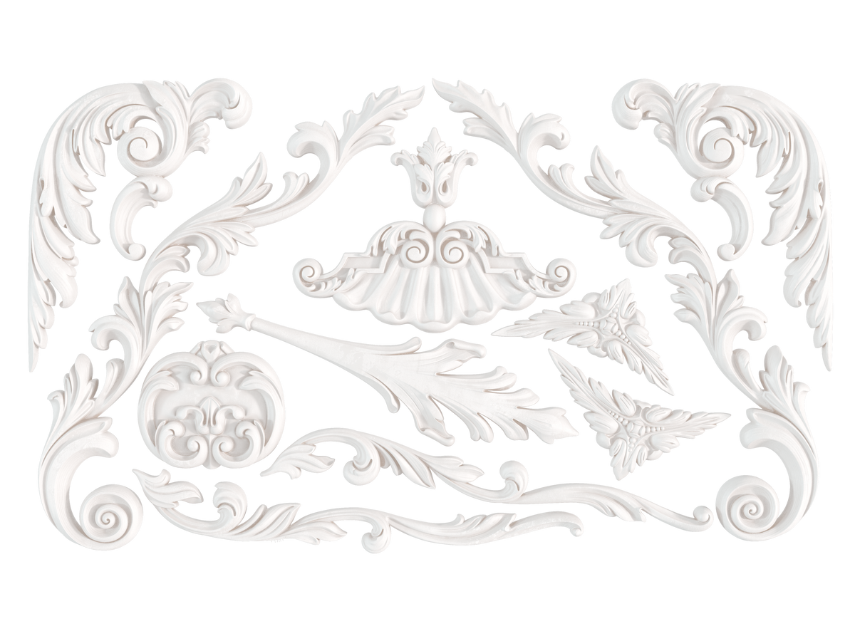 Dainty Flourishes IOD Mould | Paint Me Vintage