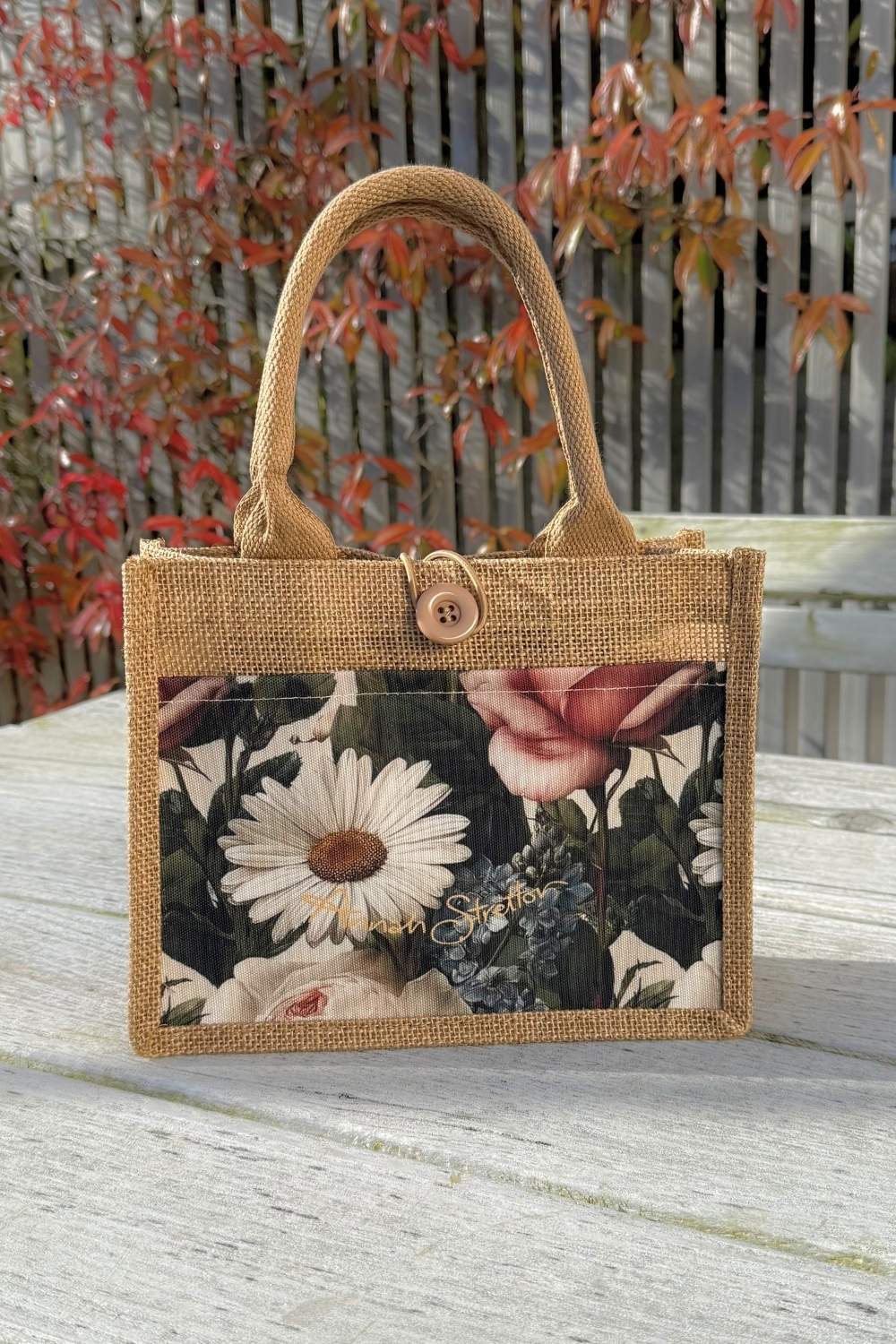Daisy Do Baby sized Jute Bag  Annah Stretton