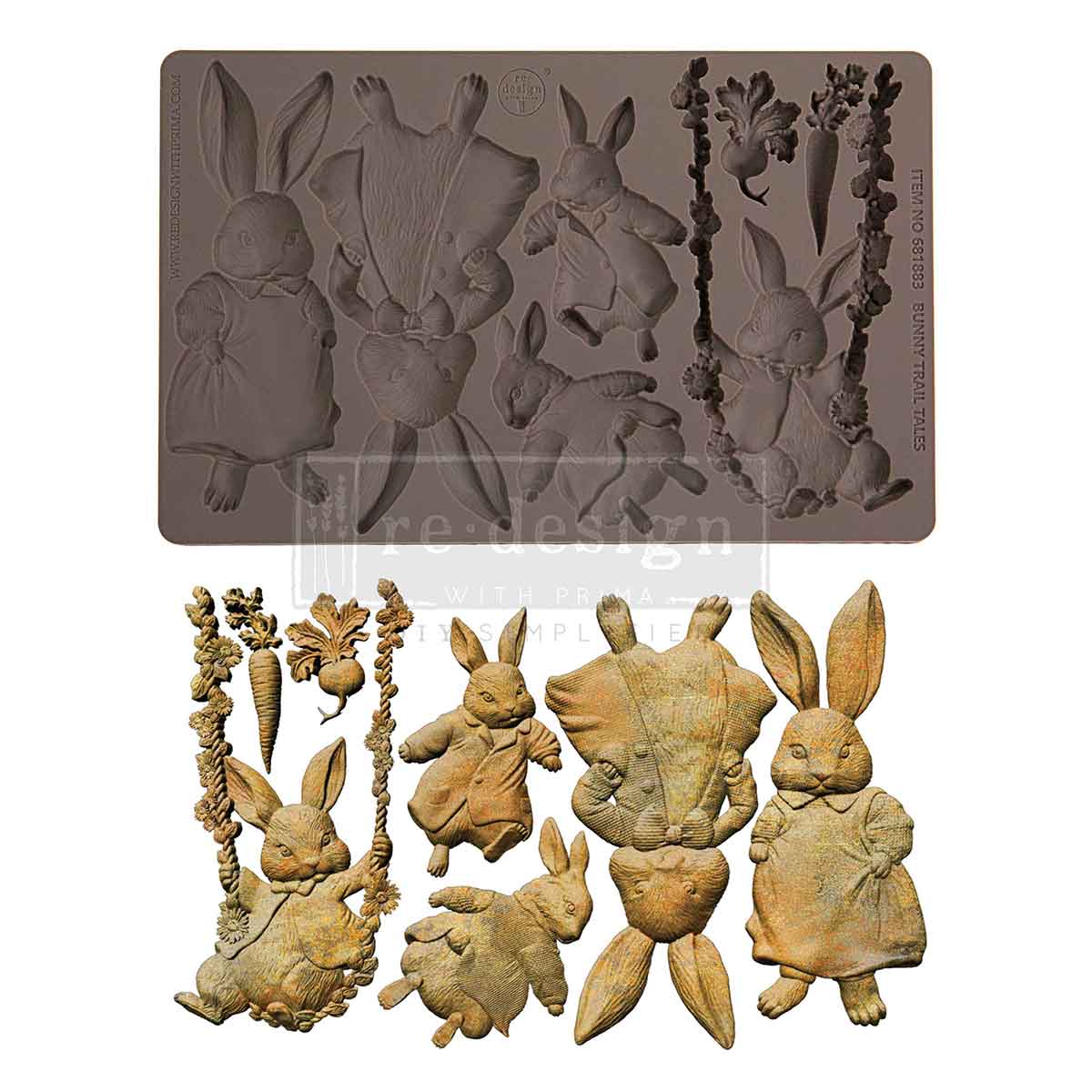 Bunny Trail Tales Mould by Redesign with Prima